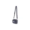 Mochila casual ajustável de tecido com alça única “Navy White”