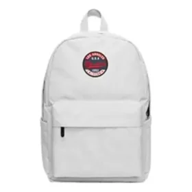 Mochila casual de grande capacidade “Branco Vermelho”