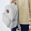 Mochila casual de grande capacidade “Branco Vermelho”
