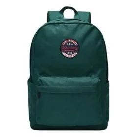 Mochila de tecido com fecho retro para estudantes “Verde”
