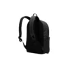 Mochila de tecido de grande capacidade com fecho de correr “Preto Branco”