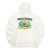 Moletom com capuz Skechers x Bob Esponja com estampa “Branco Amarelo Preto”