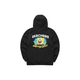 Moletom com capuz Skechers x Bob Esponja com estampa “Branco Amarelo Preto”