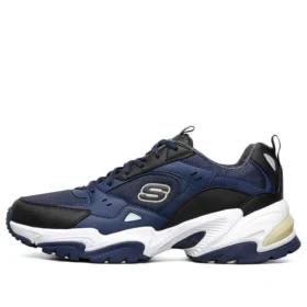 One Punch Man x Skechers Stamina V2 Sapatos de corrida de cano baixo Azul/Preto