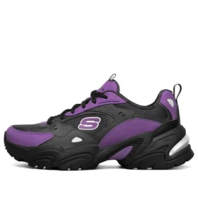 One Punch Man x Skechers Stamina V2 Sapatos de corrida de cano baixo Preto/Roxo