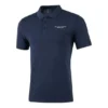 Polo casual de manga curta com letras impressas “Navy”