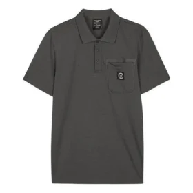 Polo com estampado “Cinza Branco”
