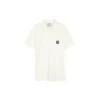 Polo com estampado “Cinza Branco”
