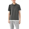 Polo com estampado “Cinza Branco”