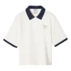 Polo com logótipo estampado “Branco Preto”