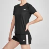 Running Knit Manga Curta Preto