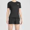 Running Knit Manga Curta Preto