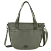 Saco de compras com bolso com argola em D Saco de compras com bolso com argola em D