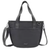 Saco de compras com bolso com argola em D Saco de compras com bolso com argola em D