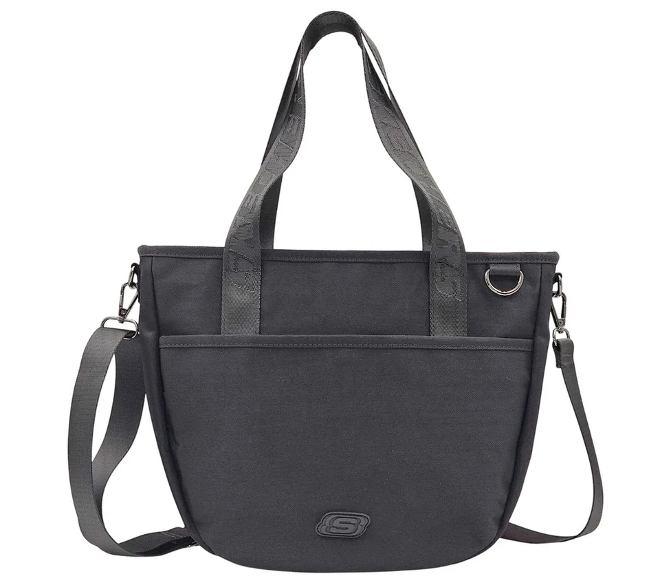 Saco de compras com bolso com argola em D Saco de compras com bolso com argola em D