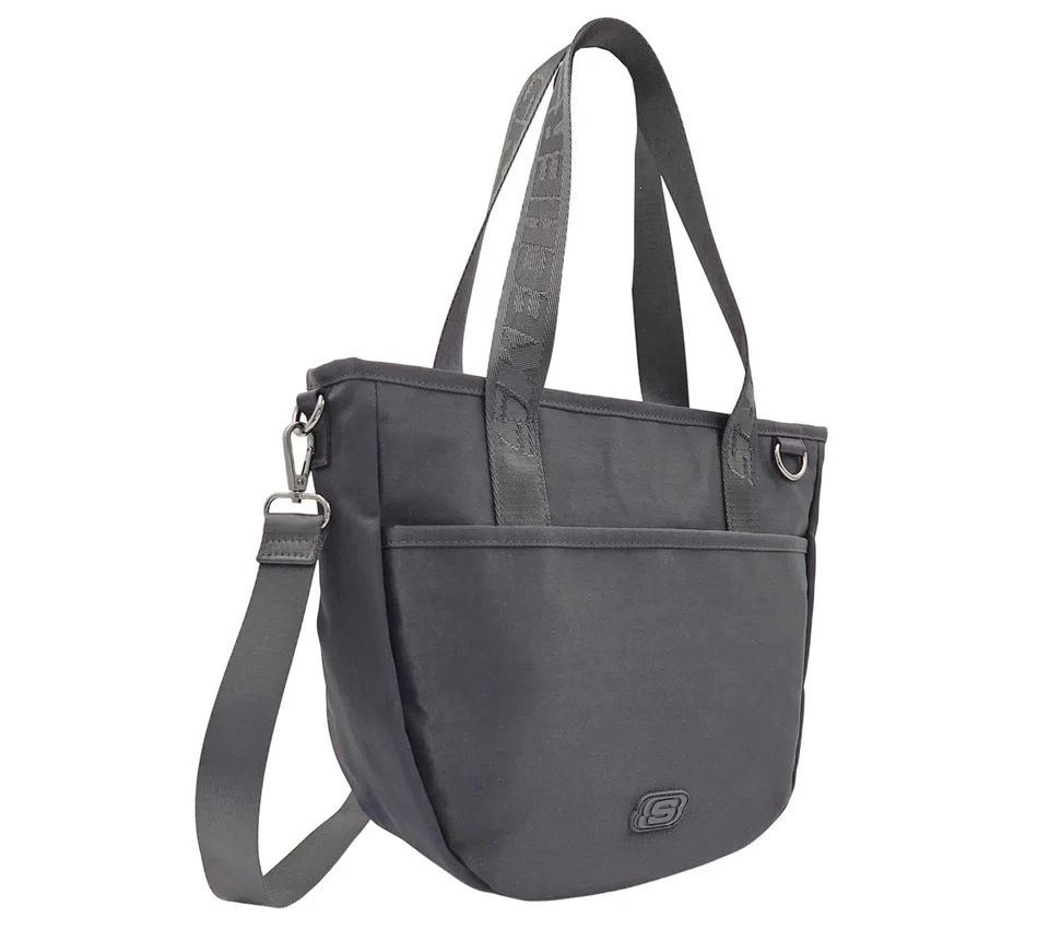 Saco de compras com bolso com argola em D Saco de compras com bolso com argola em D