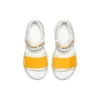 Sandálias de moda antiderrapantes Branco/Amarelo