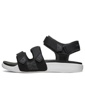 Sandálias de velcro para desporto ao ar livre, preto e branco Sandálias de velcro para desporto ao ar livre, preto e branco
