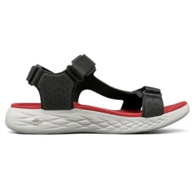 Sandálias On-the-GO 600 com velcro Preto/Vermelho