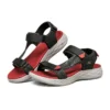 Sandálias On-the-GO 600 com velcro Preto/Vermelho