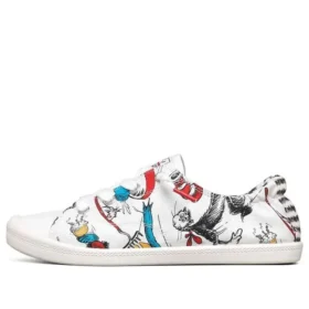 Sapatilha de cano baixo Dr. Seuss x Skechers Bob’s Beach Bingo Branco/Vermelho/Azul