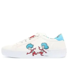 Sapatilha de cano baixo Dr. Seuss x Skechers Goldie 2.0 Branco/Azul