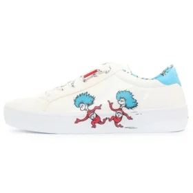 Sapatilha de cano baixo Dr. Seuss x Skechers Goldie 2.0 Branco/Azul