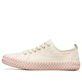 Sapatilha de cano baixo Street Trax Branco/Rosa