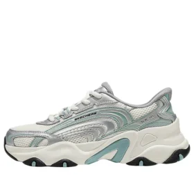 Sapatilhas Chunky “Branco Prateado Verde”