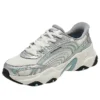 Sapatilhas Chunky “Branco Prateado Verde”