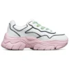 Sapatos Baixos “D” da AMP Branco/Rosa