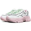Sapatos Baixos “D” da AMP Branco/Rosa