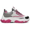Sapatos Black Jack Low-Top Daddy Cinza/Branco/Rosa