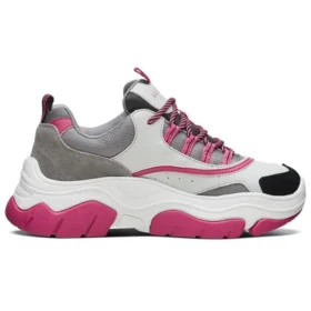 Sapatos Black Jack Low-Top Daddy Cinza/Branco/Rosa