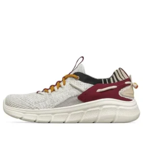 Sapatos Bobs B Flex Cinza/Branco/Vermelho