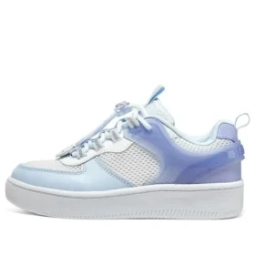 Sapatos casuais de skate “Branco Azul-celeste”