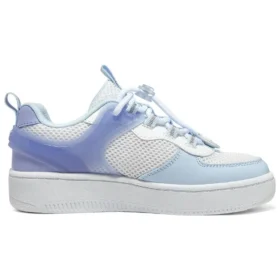 Sapatos casuais de skate “Branco Azul-celeste”