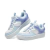 Sapatos casuais de skate “Branco Azul-celeste”