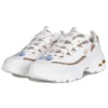 Sapatos D’ Lites de cano baixo estilo «daddy» Branco/Dourado