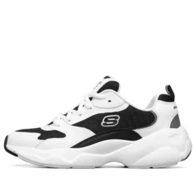 Sapatos D’ Lites de cano baixo, estilo «daddy», Preto/Branco