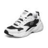 Sapatos D’ Lites de cano baixo, estilo «daddy», Preto/Branco