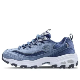 Sapatos D’ Lites de veludo, cano baixo e sola grossa, cinza/azul