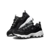 Sapatos D’ Lites de veludo de cano baixo Daddy Preto/Branco