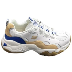 Sapatos D’ Lites Low Chunky Branco/Azul