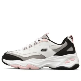 Sapatos D’ Lites Low-Dad Branco/Preto/Rosa