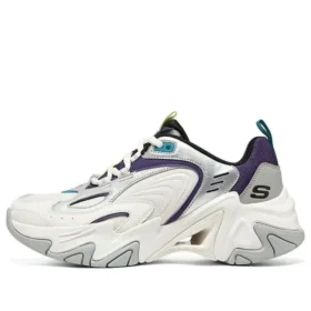 Sapatos D’ Lites Stamina “Branco Prateado Roxo”