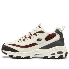 Sapatos D’ Lites Zip Along “Branco Borgonha Cinza”