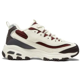 Sapatos D’ Lites Zip Along “Branco Borgonha Cinza”