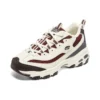 Sapatos D’ Lites Zip Along “Branco Borgonha Cinza”