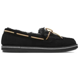 Sapatos de cano baixo Cozy Campfire, sem atacadores, Preto